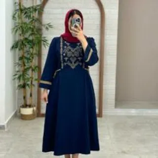 پیراهن آوین سورمه ای