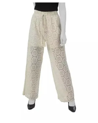 شلوار زنانه گیپور شیری سوپردرای Superdry کد W17S50101T