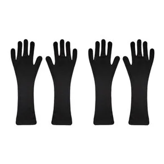 دستکش زنانه مدل ساق بلند کد 155 رنگ مشکی بسته دو عددی