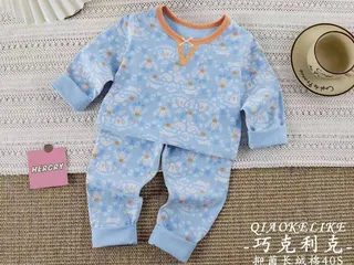 بلوز و شلوار راحتی دخترانه طرح حیوانات آبی