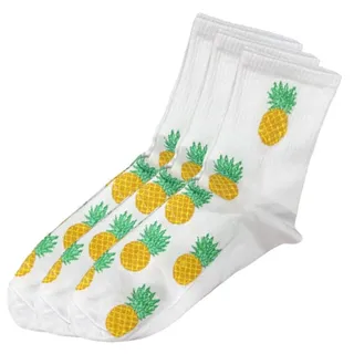 جوراب ساق کوتاه هورا مهر مدل اناناس HS-FUN02 مجمو...