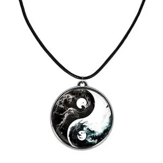 گردنبند خندالو مدل یین و یانگ کد 3053030519