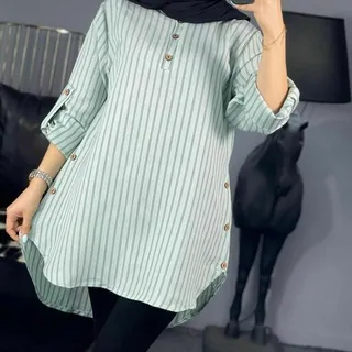  مانتو بلند زنانه کرپ مازراتی لمه مدل ایشتار 