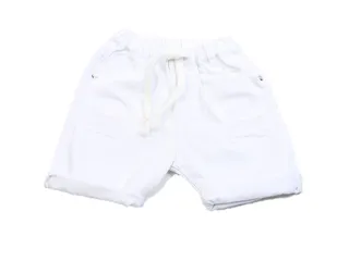 شلوارک جین نوزادی سفید رنگ زاپ دار زارا zara