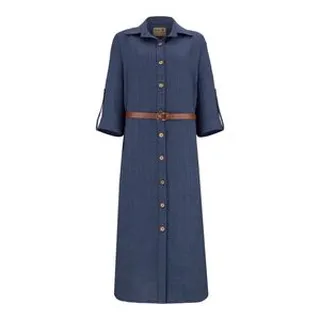 مانتو زنانه السانا مدل واران کد 220205 رنگ نفتی