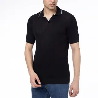 پولوشرت آستین کوتاه مردانه کروم مدل  V-neck 2412307