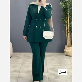 ست کت شلوار مازراتی سمانه شامل دو سایز 