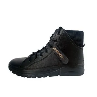 نیم بوت زنانه با جنس چرم مصنوعی، با پاشنه پهن، نوک پهن، کد 0016