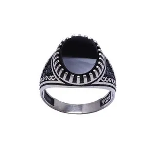 انگشتر نقره مردانه مدل GTA-486