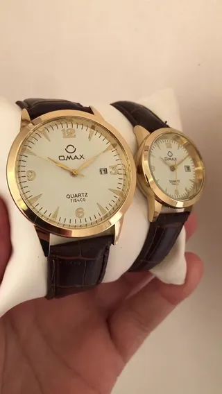 ساعت  بند چرمی ست اماکس  omax watch با جعبه و ارسال رایگان 