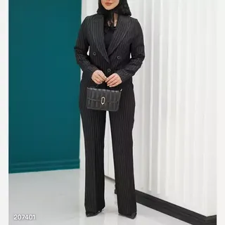 ست کت کراپ شلوار زنانه دخترانه مازراتی دیپلمات