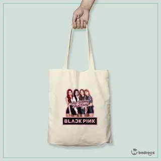 کیف خرید کتان Black Pink