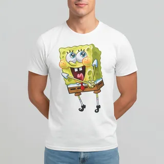 تی شرت آستین کوتاه مردانه زیزیپ مدل باب اسفنجی کد ...