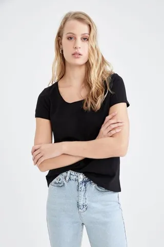 تی شرت آستین کوتاه زنانه دیفکتو