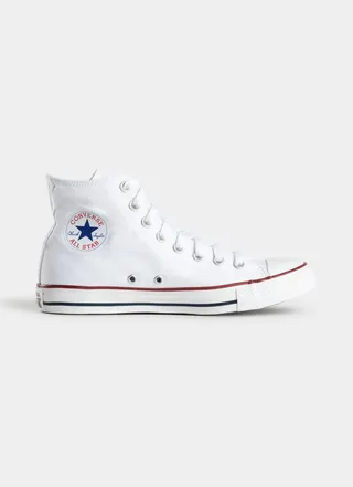 کفش اسپرت مدل کتونی  ال استار های کپی ساق دار سفید مدل کلاسیک converse all star classic