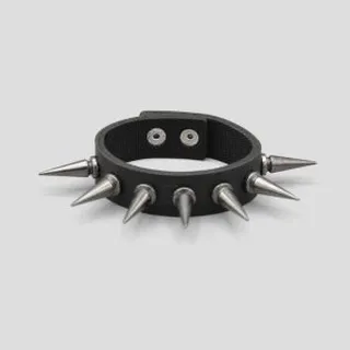 دستبند چرمی اسپایک‌دار (2.5 سانتیمتری) مدل 1Line کد Dbm-674d9