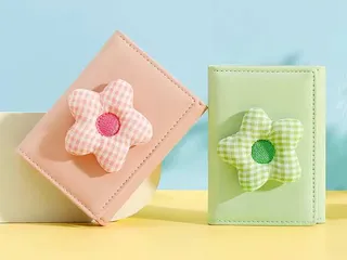 کیف پول فانتزی تاشو زنانه طرح گل تائومیک میک TAOMICMIC Y8074 Flower Cute Folding Wallet Tri-fold