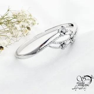 دستبند النگویی گلریز ژوپینگ طرح طلا کد 17588