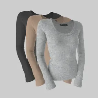 بلوز زنانه یقه گرد Armis