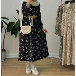 مانتو پیراهنی بابونه جنس صوفیا گچی