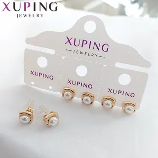 گوشواره مروارید ژوپینگ میخی با ثبات رنگ عالی 