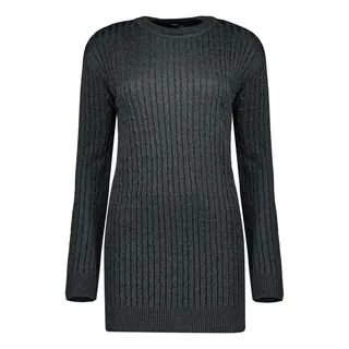 تونیک بافت زنانه زی سا مدل 5910 رنگ ذغالی