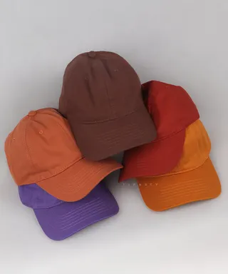 کلاه کپ کتان ساده 6257