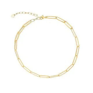 پابند طلا 18 عیار زنانه ماوی گالری مدل زنجیری مستطیل