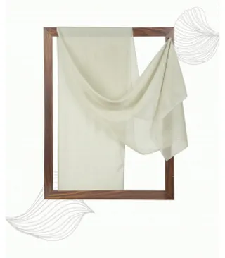 شال حریر لمه دار زنانه نوولاشال Novella shawl کد 55240