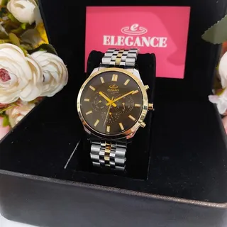 ساعت مچی مردانه  الگانس ELEGANCE  سه موتور فعال فول تایم  مدل MSL751Gژاپن 