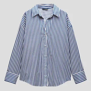 شومیز استرایپ یقه هفت زارا