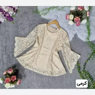 شومیز گیپور ترک دانتل درجه یک رنگبندی