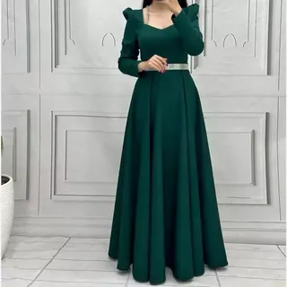 لباس مجلسی مزونی و پوشیده مازراتی پیراهن مجلسی بلند زنانه ماکسی مجلسی پوشیده دخترانه لباس نامزدی سایزبندی 36 الی 48