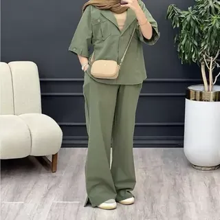 ست مانتو شلوار( ارسال رایگاان.قبل از خرید حتمااا موجودی بگیرید