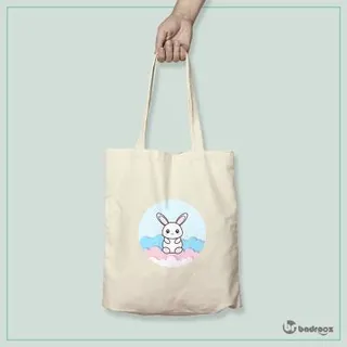 کیف خرید کتان (توت بگ) Rabbit 3