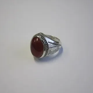 انگشتر مردانه سایز 65 نگین عقیق