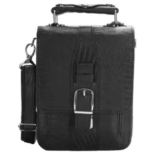 کیف دوشی مردانه چرم طبیعی مدل هیوا کد 2572