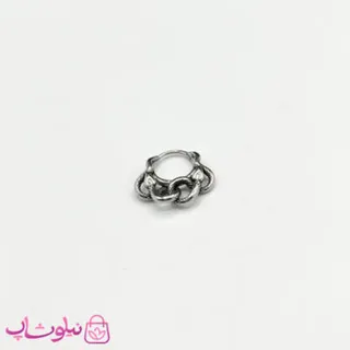 پیرسینگ گوش طرح مار پیچیده درهم سایز بزرگ کد 99