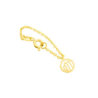 آویز طلا زنانه طرح نماد ماه شهریور