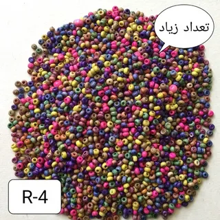 مهره چوبی گرد رنگی سایز ریز R-4