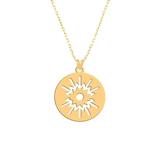 گردنبند طلا 18 عیار زنانه فرشته مدل اسلیمی WNLZ-00...