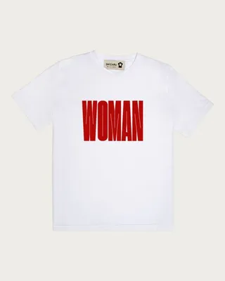 WOMEN RED WOMAN COTTON T-SHIRT