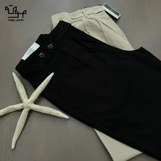 شلوار لینن طرح دار