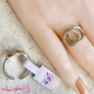 انگشتر زنانه وای اس ایکس نقره ای کد 55-1