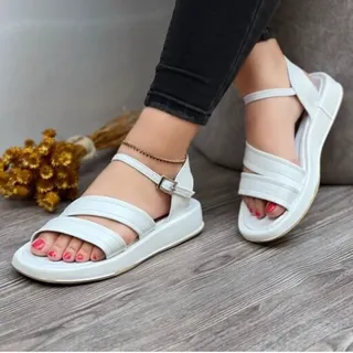 صندل زنانه صندل سفید صندل راحت صندل طبی 