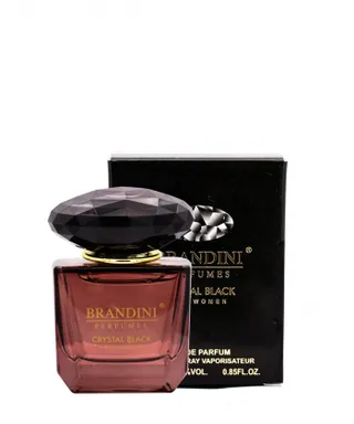 عطر جیبی زنانه برندینی Brandini مدل Crystal Black حجم 25 میلی لیتر