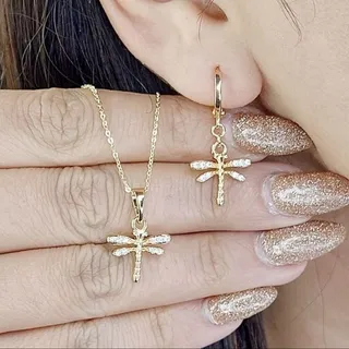 نیمست سنجاقک برند ژوپینگ با زنجیر ژوپینگ کد 13780