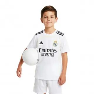 پیراهن و شورت بچگانه اول �رئال مادرید با نام و شماره و امضا امباپه Real Madrid Home 2025-26 Kit