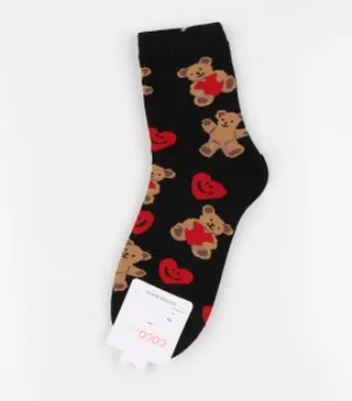 جوراب نیم ساق نخی زنانه کد 114163