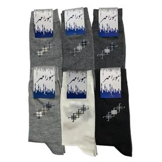 جوراب مردانه هورا مهر مدل HS-L6A مجموعه ۶ عددی